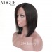 Silky Straight Short Human Hair Bob Wigs,Lace Front Wigs Bob Brazilian Hair Wig,About 14 inches,250 High Density